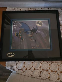 Batman and Robin Framed Animation Art Print