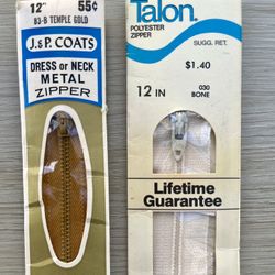 2 Zippers 12” 