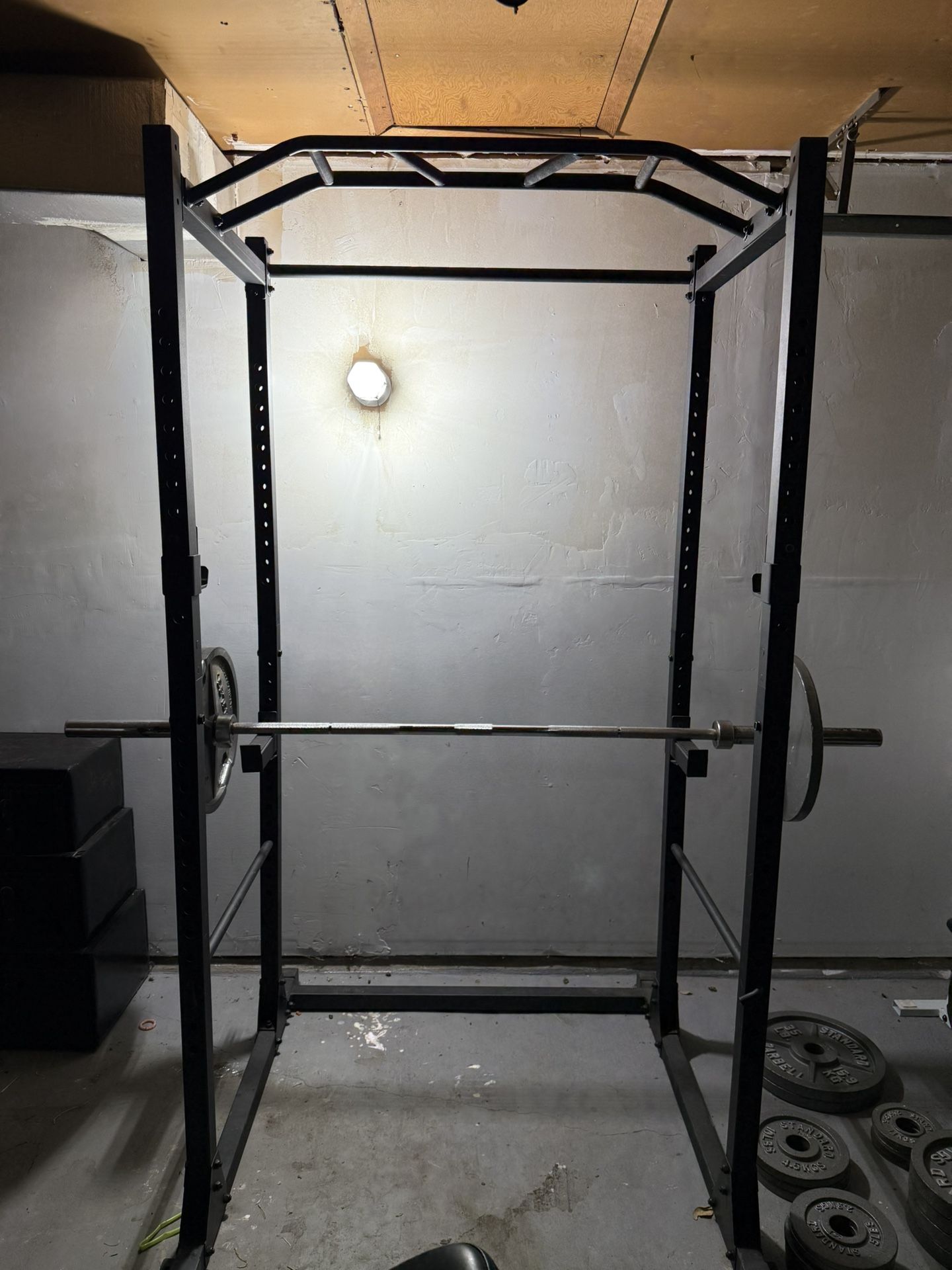 Squat Rack With Weights And Bench