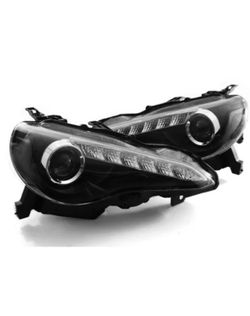 2013+ FRS Jdm style Led DRL Projector Headlights- Black