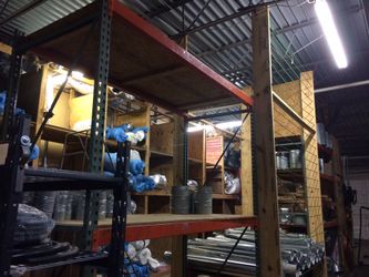 Warehouse racks shelves shelving uprights beams wire decking pallet racks rack storage garage ply wood