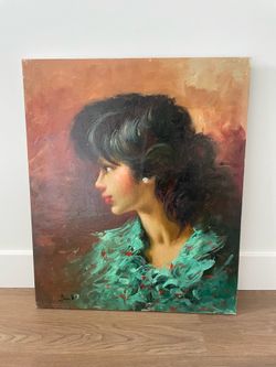 Woman painting