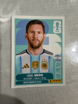 2026 World Cup Panini stickers (Lionel Messi)