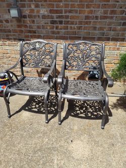 Higher quality patio furniture BY CHAIR KING DOS SILLAS DE FIERRO PESADO PESADO PESADO
