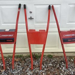 Troy Bilt horse tiller handle bars and misc parts.