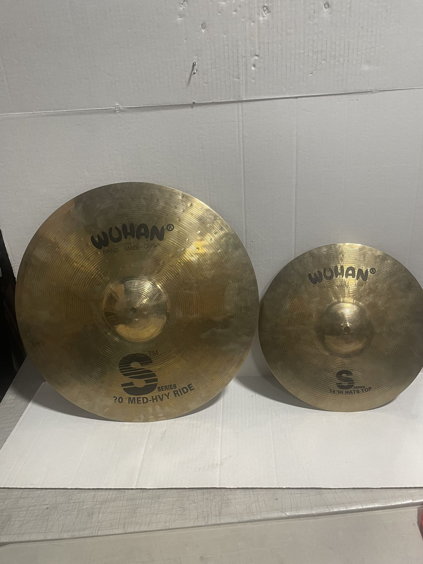 Wuhan Cymbals. S Series 20” Medium Heavy Ride And And 14” High Hat Top 