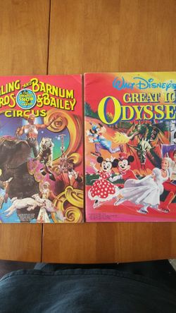 Ringling Bros and Walt Disney Souvenir Books