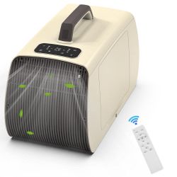 5500 BTU Portable Air Conditioner with Remote, Dual Exhaust Hose, Dehumidifier