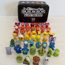 Lot Of 46 GOGO's Crazy Bones Figures Black Diamond Toys and Tin Assorted Play