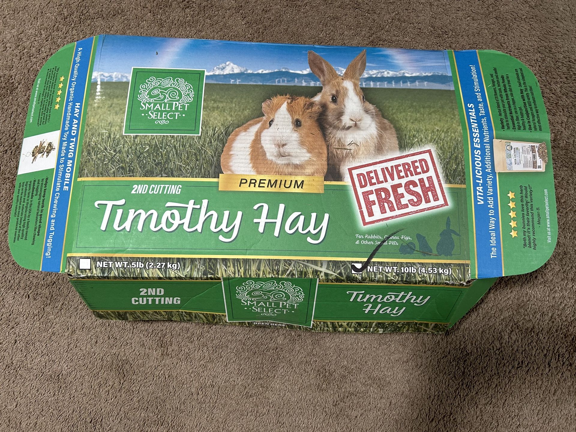 10lbs Timothy Hay