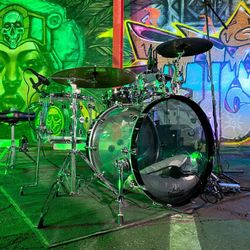 Dw Performance Drums Acrylic 3 Piece Drums Only 