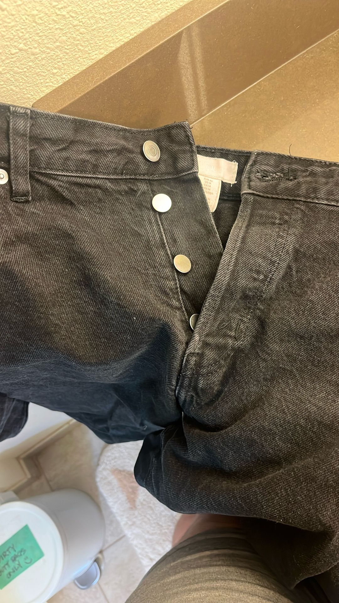 H&M 36/30 Thick Denim Button Up Jeans
