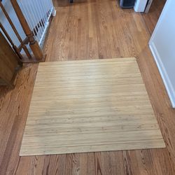 Antique Mountain 5mm Bamboo Roll-up Modern Chair Mat - Approx. 42"x48"