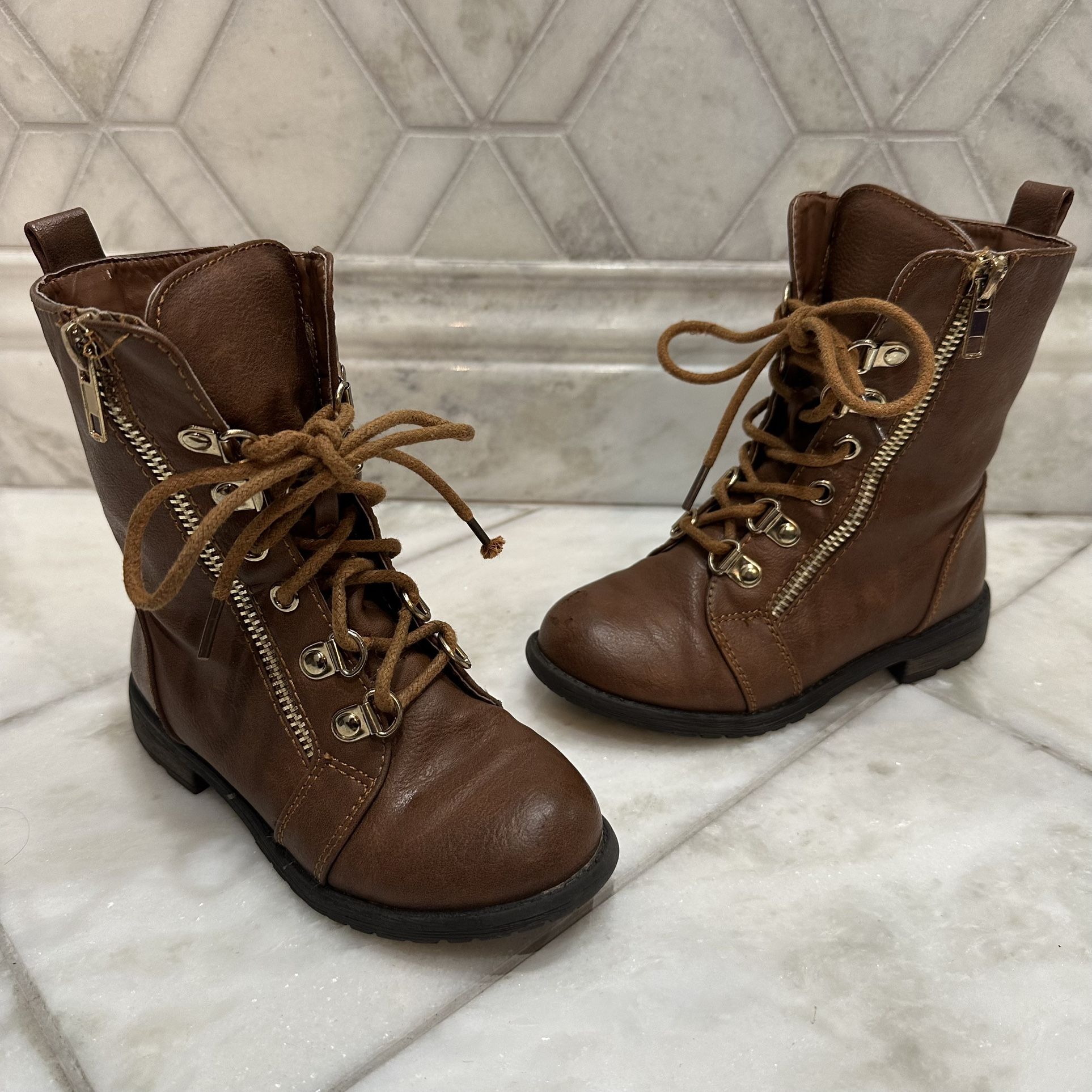 Size 10 Toddler Girl Brown Boots