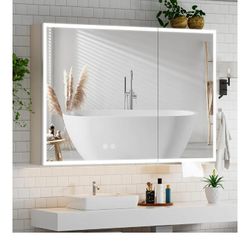 LED medicine cabinet mirror 24x36