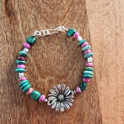 Daisy Gemstone Bracelet