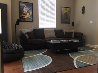 City Furniture Microfiber Sofa - Sectional Couch