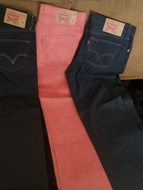 Men's 501 Levis Burnt Orange Left