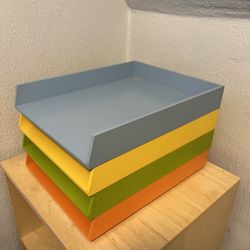 Two Sets Office Organizer Filing Shelves