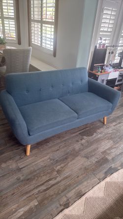 Blue sofa