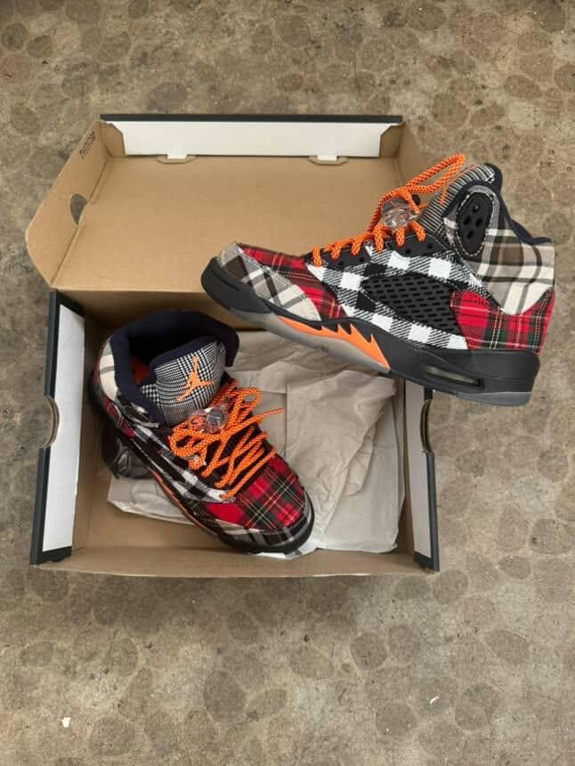 New Air Jordan 5 Retro Plaid Size 5Y ($100)