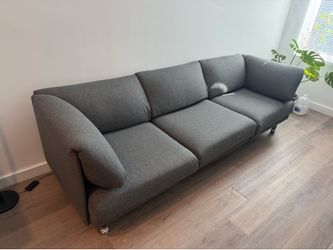 Burrow Range 3-Piece modular charcoal sofa. Excellent condition