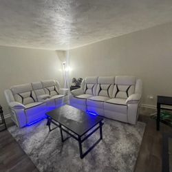 Leather Sofa Loveseat Set