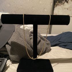 18k gold solid rope chain 25" 25.92grams