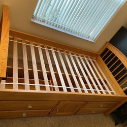 Twin Bed Frame With Storage
