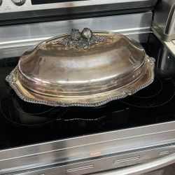 Large Silver Serving Tray
