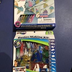 Poster making kit and pin making kit.