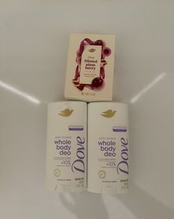Dove Whole Body Deodorants & Bar Soap Bundle