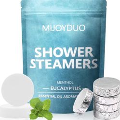 Shower Steamers, Eucalyptus & Mint with Natural Essential Oils, Spa Shower Tablets, Gift for Women-15 pack