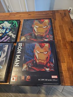 Lego Iron man portrait set