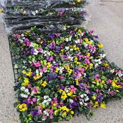 6-Pack 20" x 20" Artificial Grass Wall Panels, Backdrop, Privacy Fence