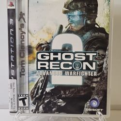 Tom Clancy's Ghost Recon: Advanced Warfighter 2 (Sony PlayStation 3, 2007) *CIB*
