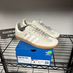 Size 9W (7.5M) - Adidas Samba Aluminum Grey Gum