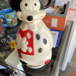 Mickey Mouse Piggy Bank Rare Wheat Puffs 1966