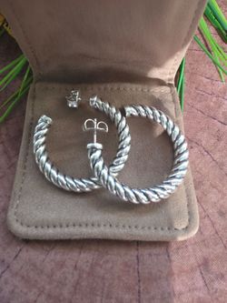 David Yuman Hoop Earrings 40mm