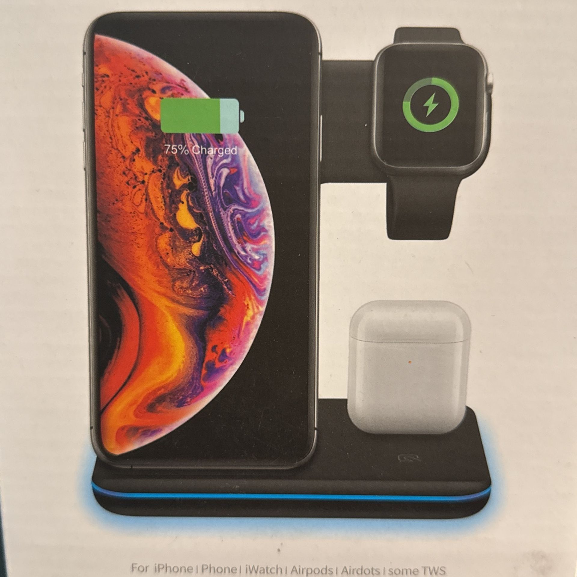 Wireless 3in1 15 W Fast Charger iPhone/Airpods/Apple Watch