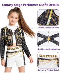 NEW!! 5 Piece Rumi K-Pop Demon Hunters Costume Set