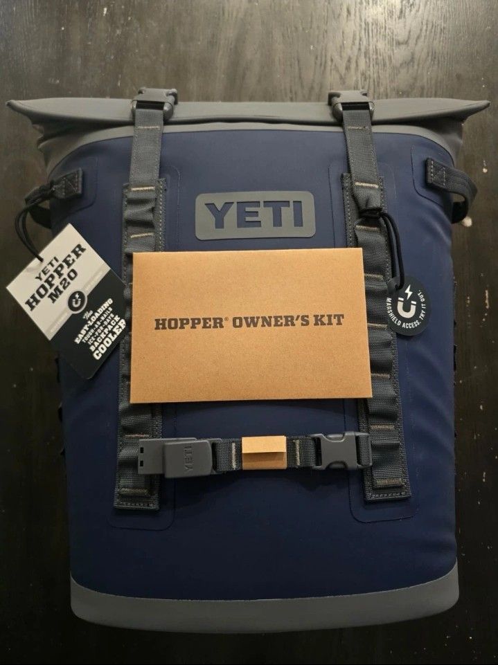 New YETI Hopper M20 Soft Backpack Cooler Navy Updated 2025 Model