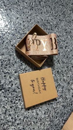 Birthday Sash in Gift Box - FREE