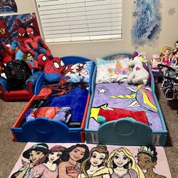 Spider-Man And Elsa Bed