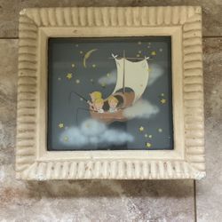 Rare DISNEY Collectible Wynken, Blynken, Nod Multiplane Painting