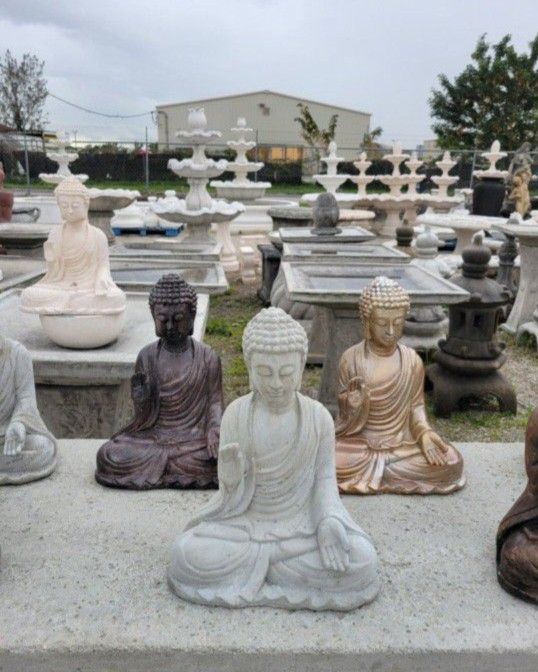 Concrete Buddha / Cement Garden Backyard Buddhas