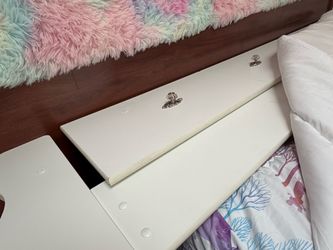 Full bed frame with trundle