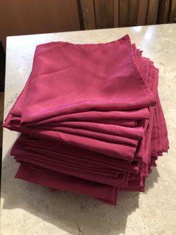 Fuchsia napkins 55 pieces 17x17