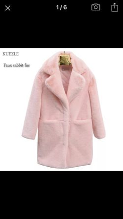Faux fur pink jacket