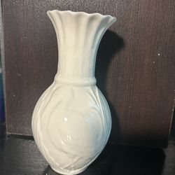 Belleek Irish Collectible Porcelain Vase And Bowl